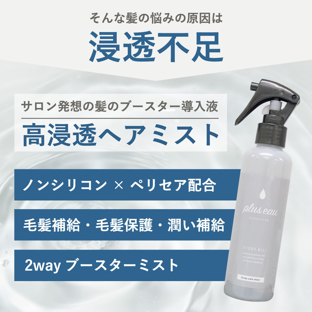 プリュスオー ハイドロミストN 200ml pluseau ヘアミスト ブースター